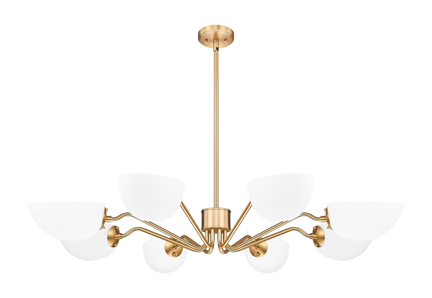 Z-Lite - 3048-8MGLD - Eight Light Chandelier - Breton - Modern Gold