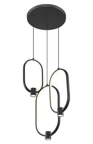 Z-Lite - 4101-3MB-LED - LED Chandelier - Saros - Matte Black