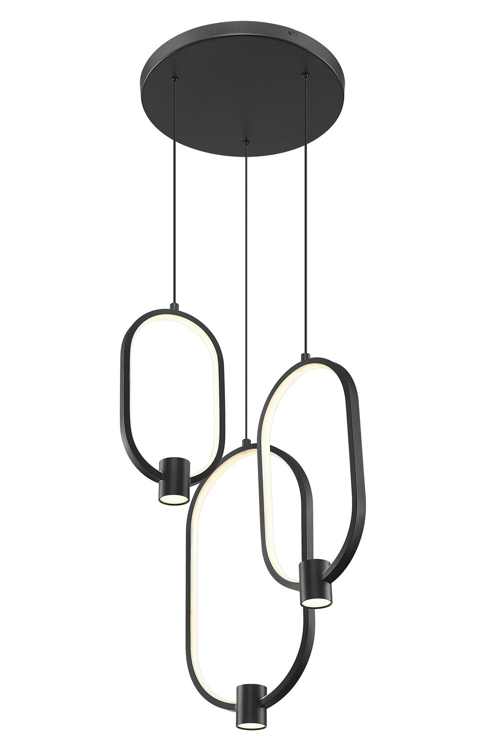 Z-Lite - 4101-3MB-LED - LED Chandelier - Saros - Matte Black