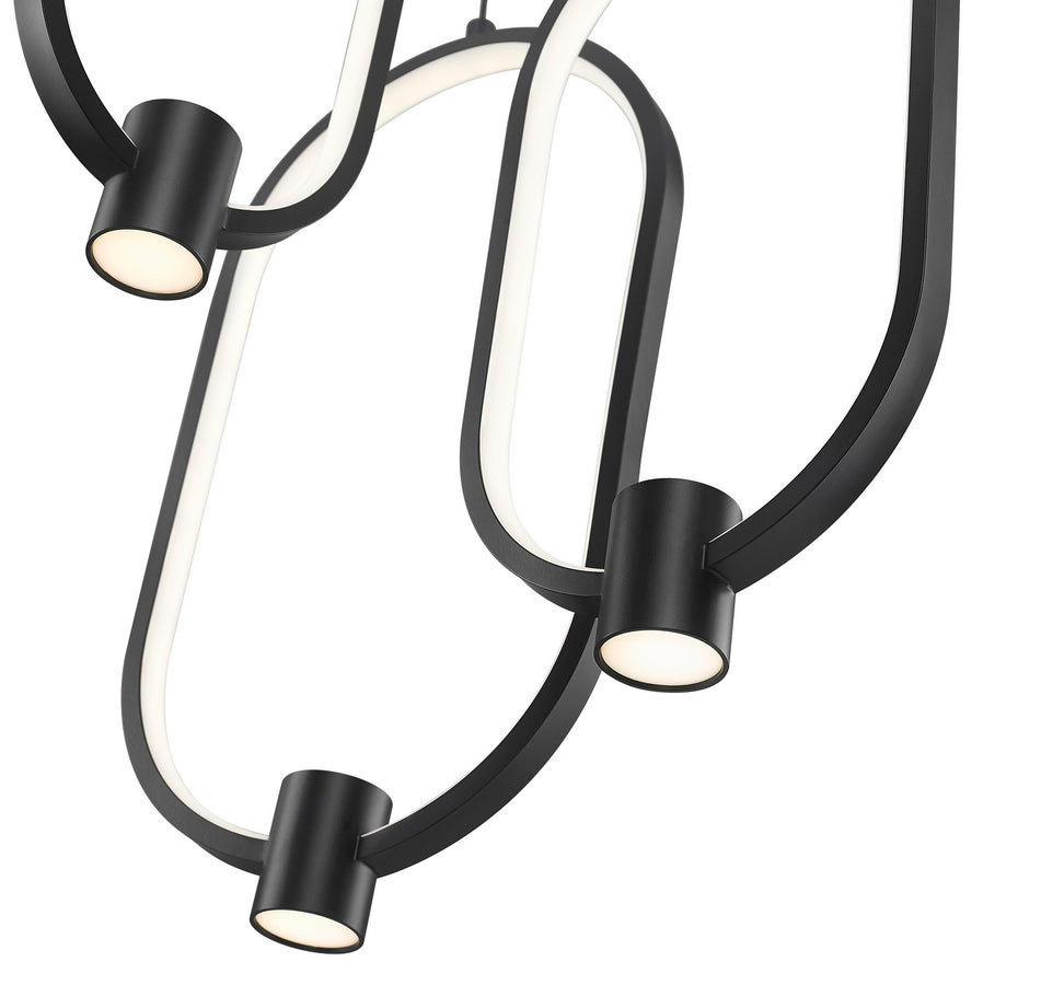 Z-Lite - 4101-3MB-LED - LED Chandelier - Saros - Matte Black