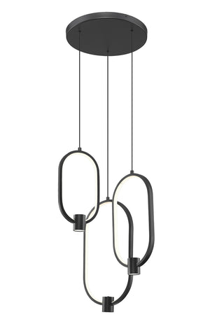 Z-Lite - 4101-3MB-LED - LED Chandelier - Saros - Matte Black