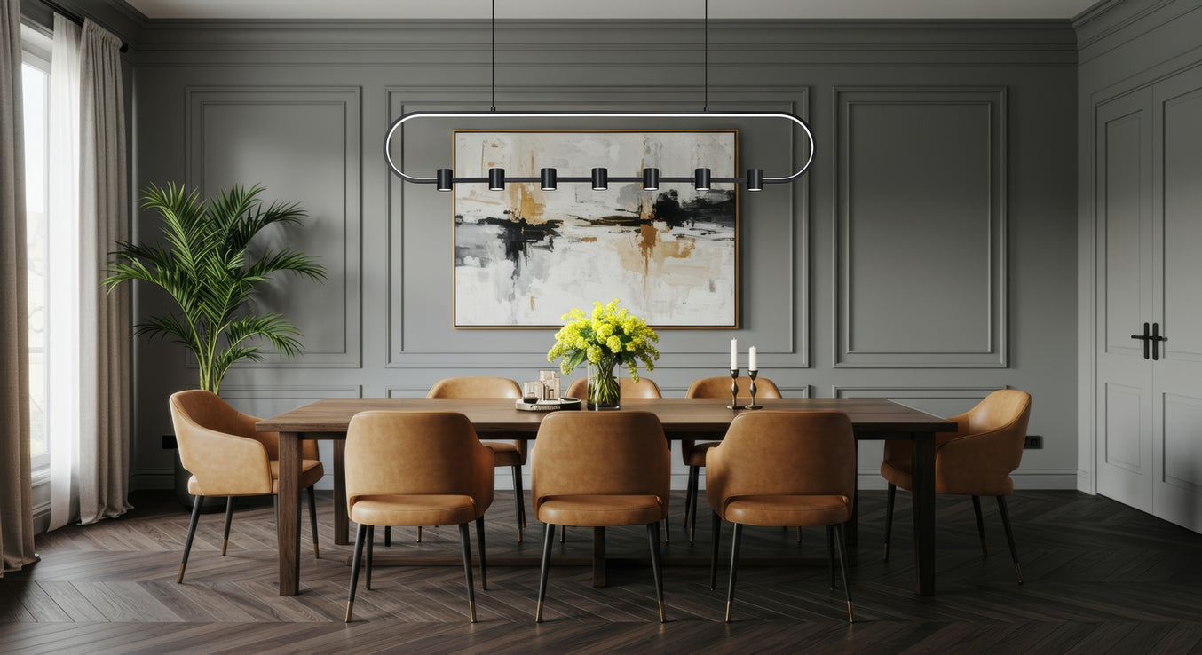 Z-Lite - 4101-54L-MB-LED - LED Linear Chandelier - Saros - Matte Black