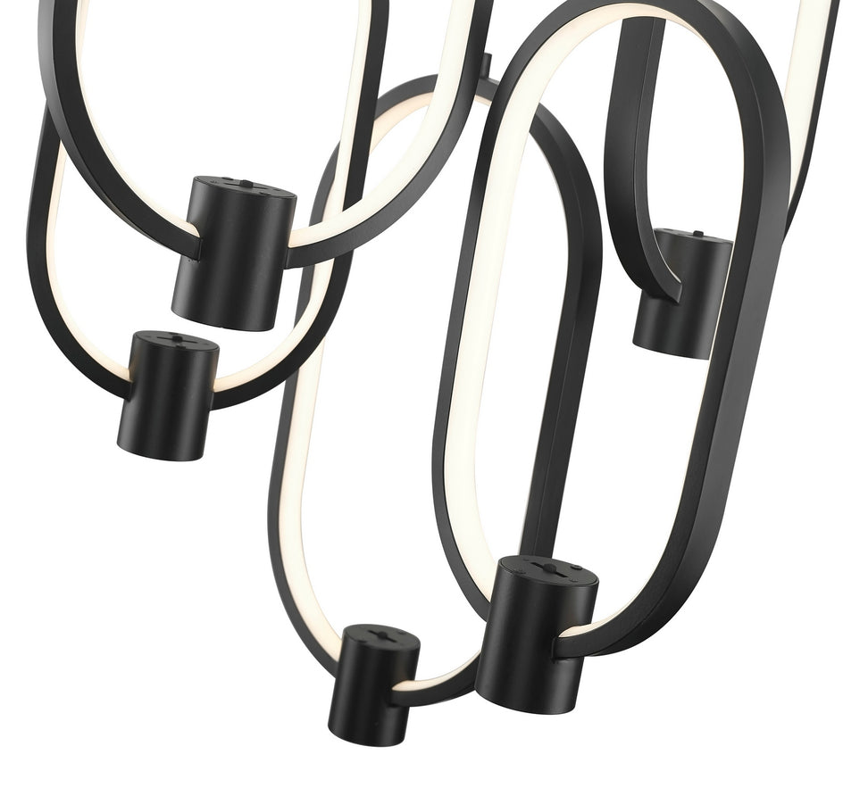 Z-Lite - 4101-5MB-LED - LED Chandelier - Saros - Matte Black
