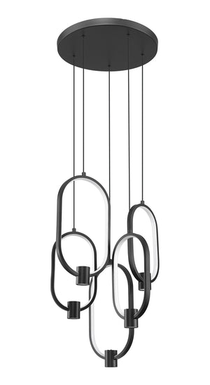 Z-Lite - 4101-5MB-LED - LED Chandelier - Saros - Matte Black