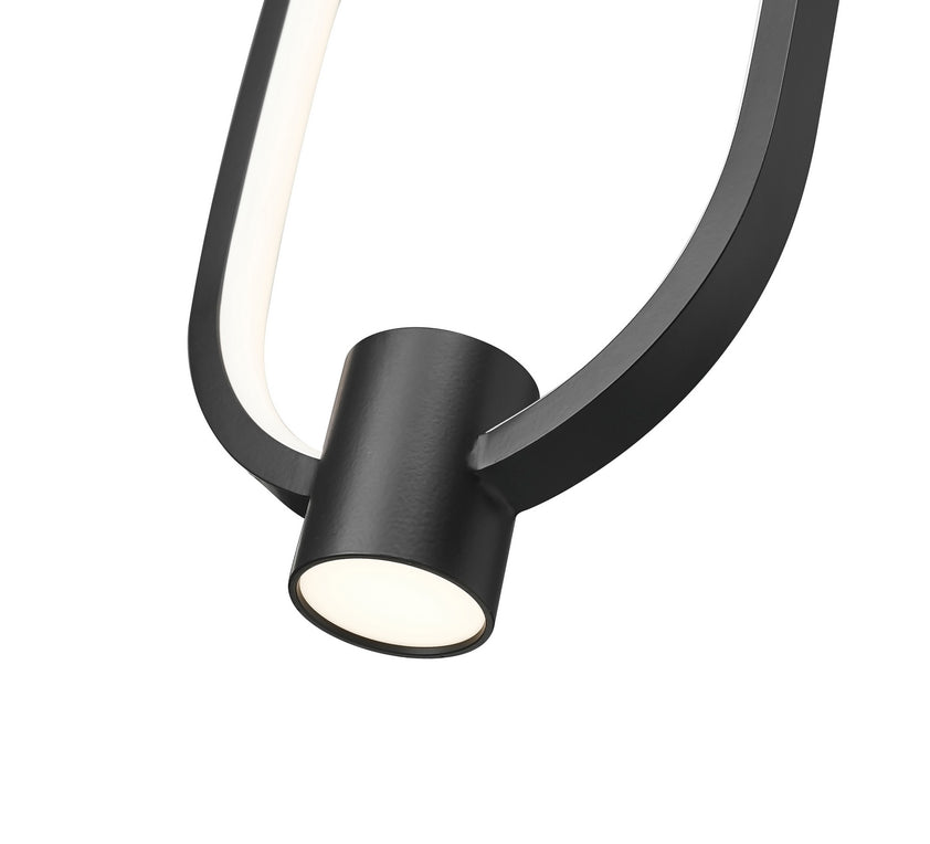 Z-Lite - 4101-7MB-LED - LED Pendant - Saros - Matte Black