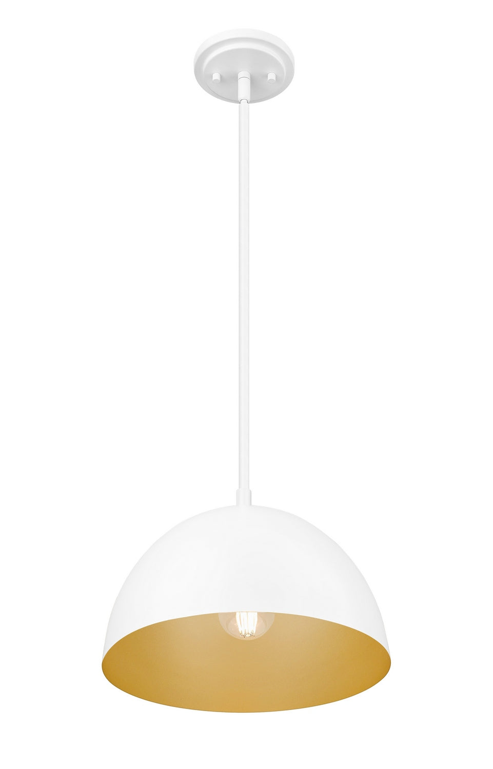 Z-Lite - 4501P12-MW - One Light Pendant - Vega - Matte White
