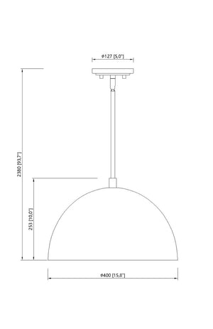 Z-Lite - 4501P16-MW - One Light Pendant - Vega - Matte White