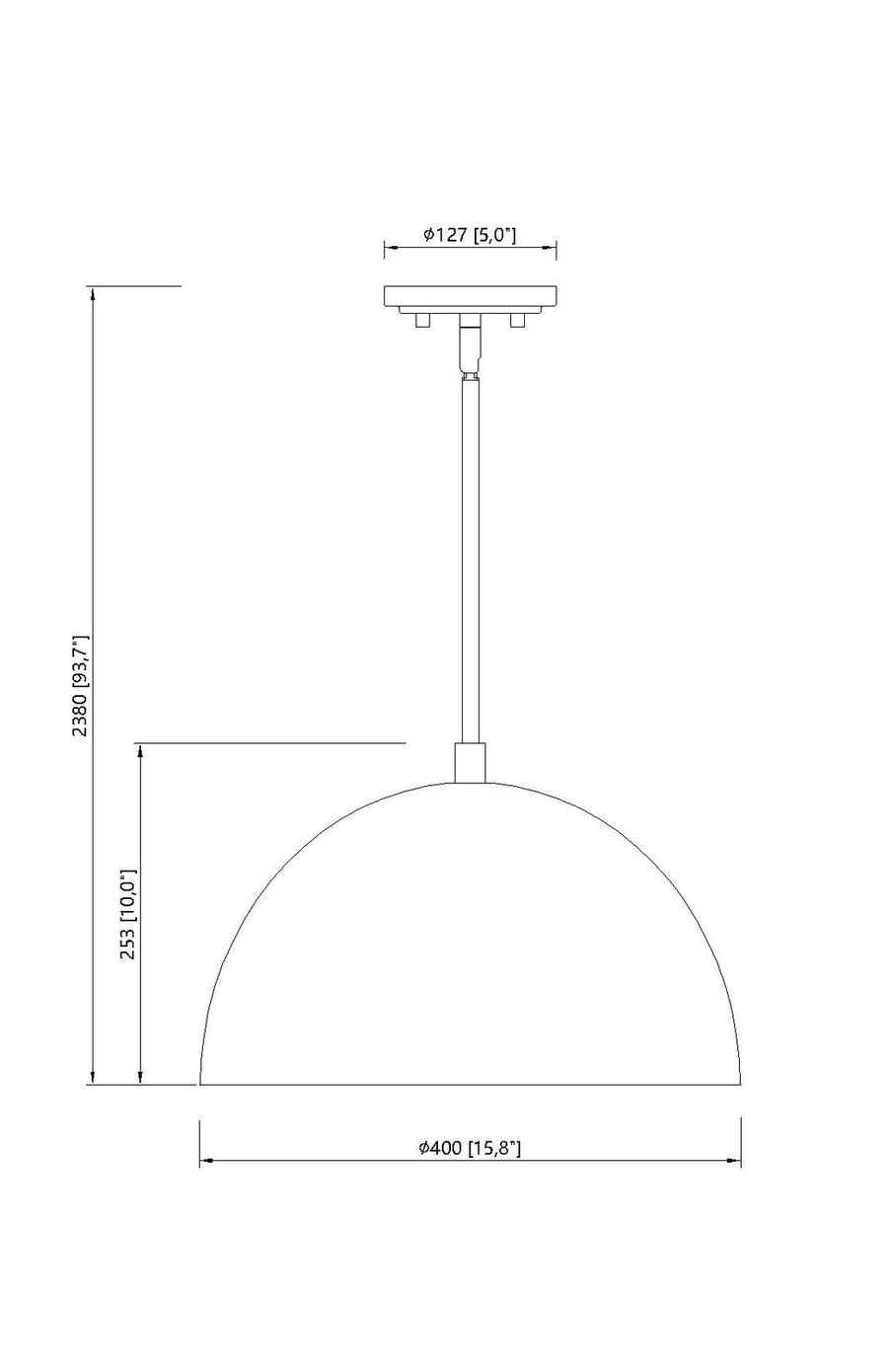 Z-Lite - 4501P16-MW - One Light Pendant - Vega - Matte White