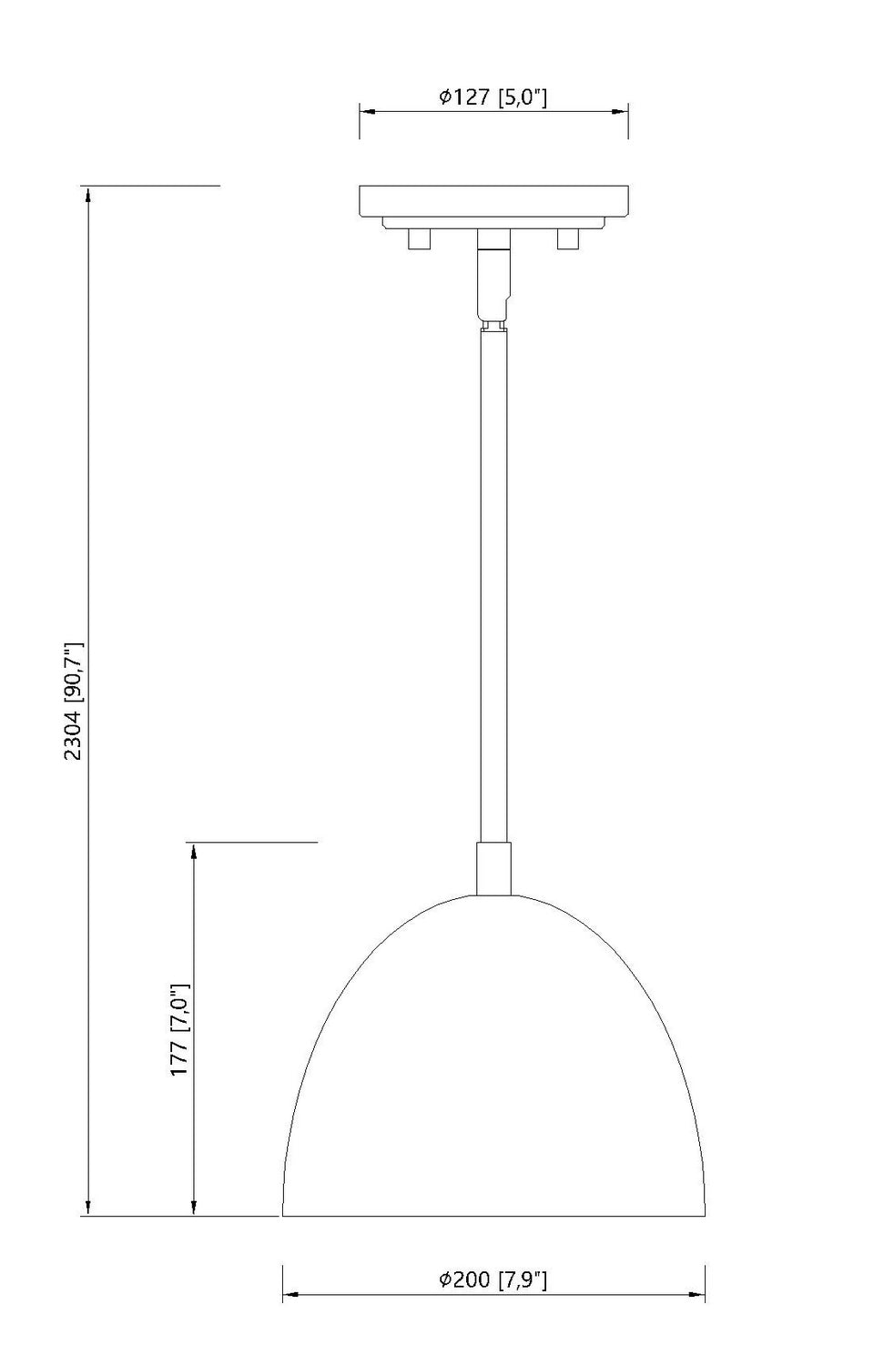 Z-Lite - 4501P8-MB - One Light Pendant - Vega - Matte Black