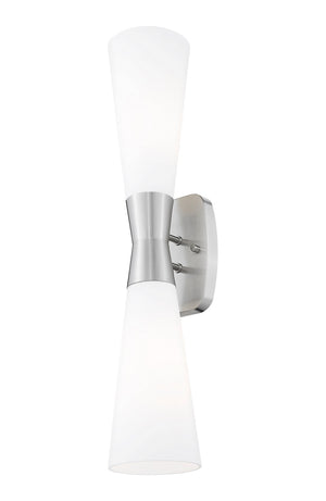 Z-Lite - 4504-2SL-BN - Two Light Wall Sconce - Emrys - Brushed Nickel