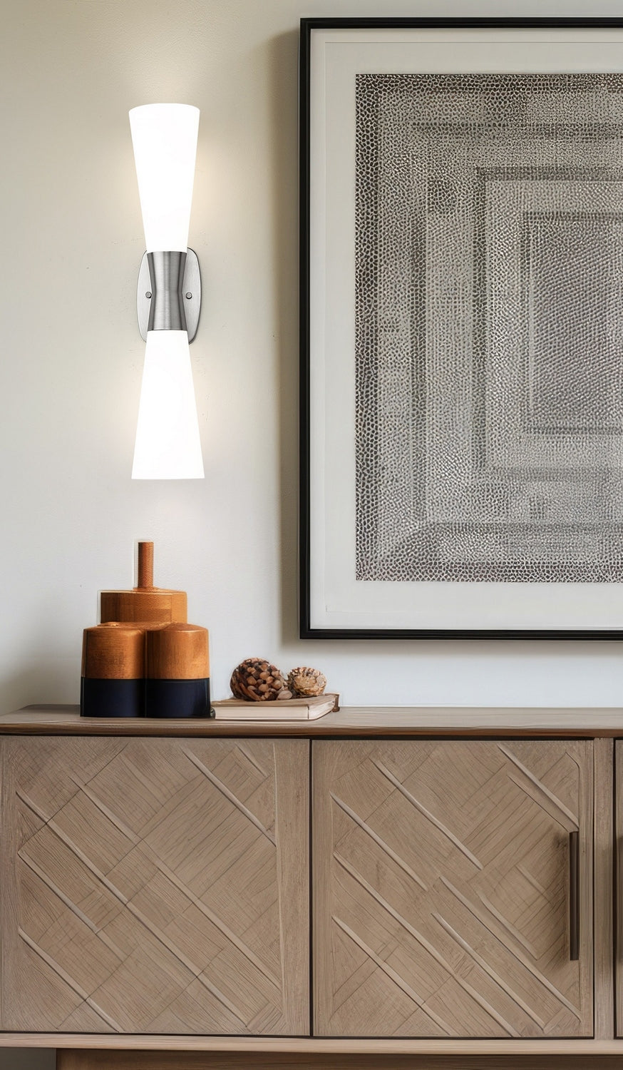 Z-Lite - 4504-2SL-BN - Two Light Wall Sconce - Emrys - Brushed Nickel