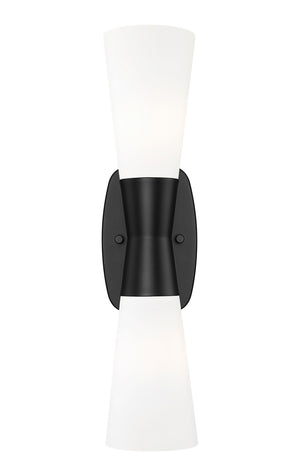 Z-Lite - 4504-2S-MB - Two Light Wall Sconce - Emrys - Matte Black