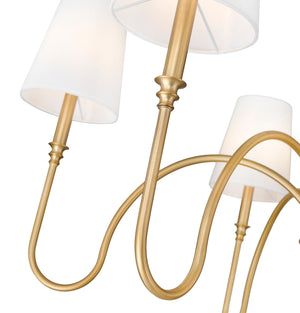 Z-Lite - 4505-6RB - Six Light Chandelier - Jisele - Rubbed Brass