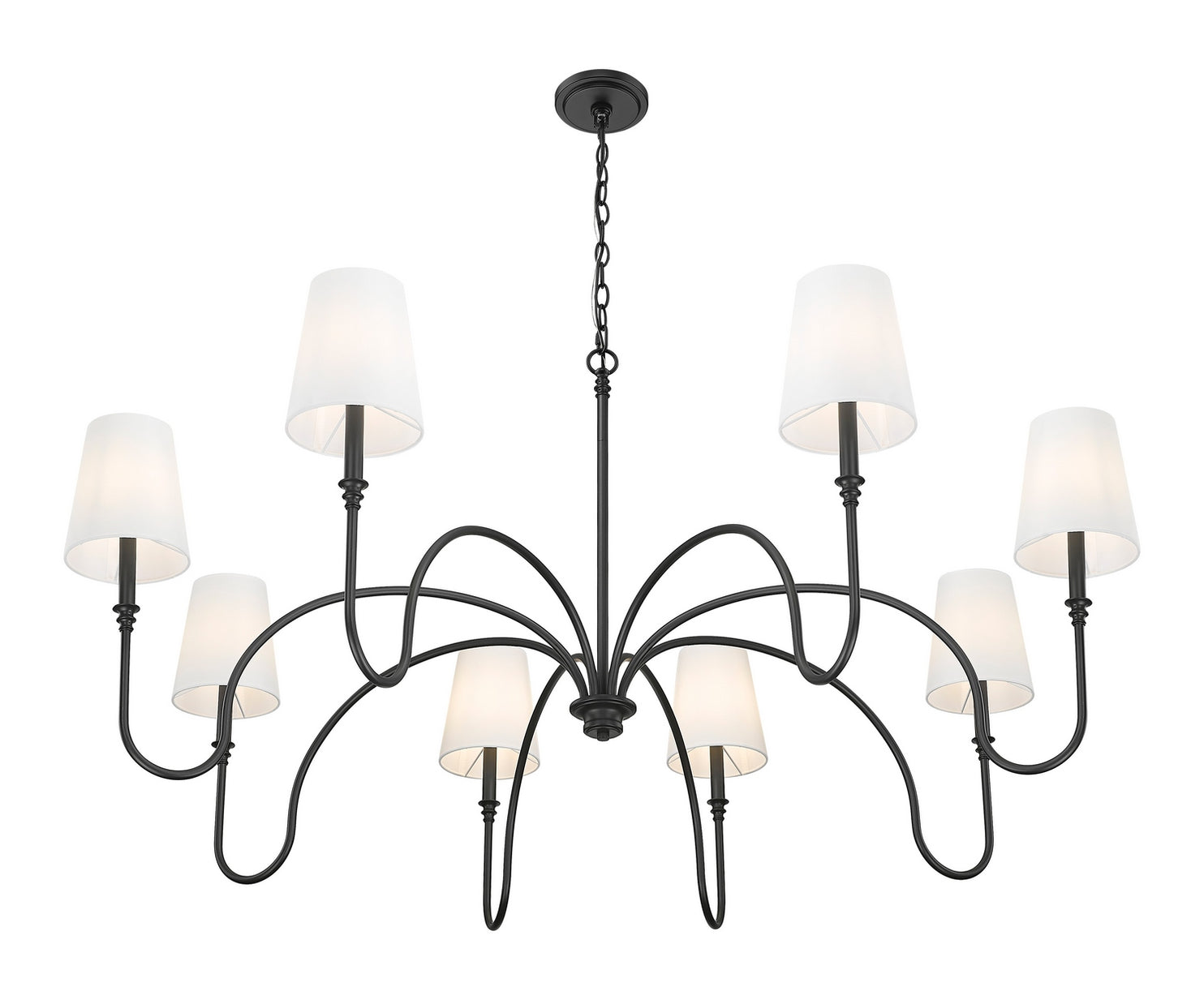 Z-Lite - 4505-8MB - Eight Light Chandelier - Jisele - Matte Black