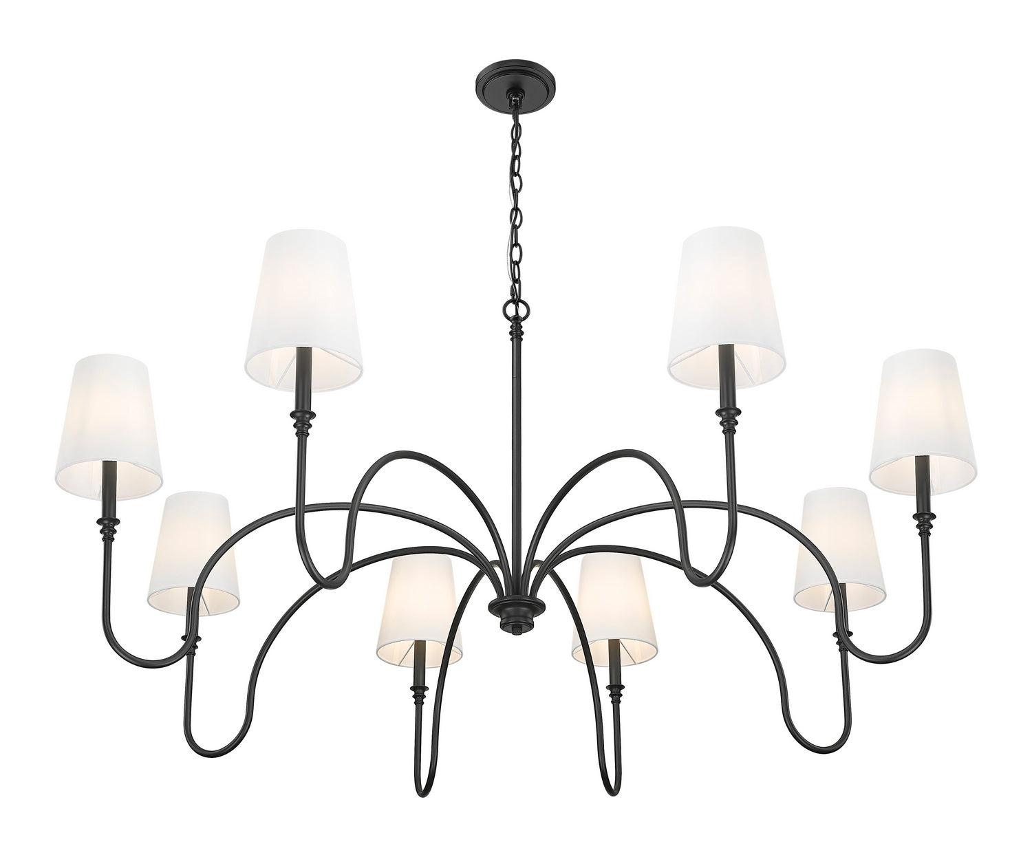 Z-Lite - 4505-8MB - Eight Light Chandelier - Jisele - Matte Black