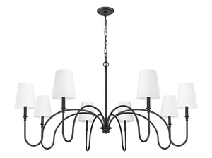 Z-Lite - 4505-8MB - Eight Light Chandelier - Jisele - Matte Black