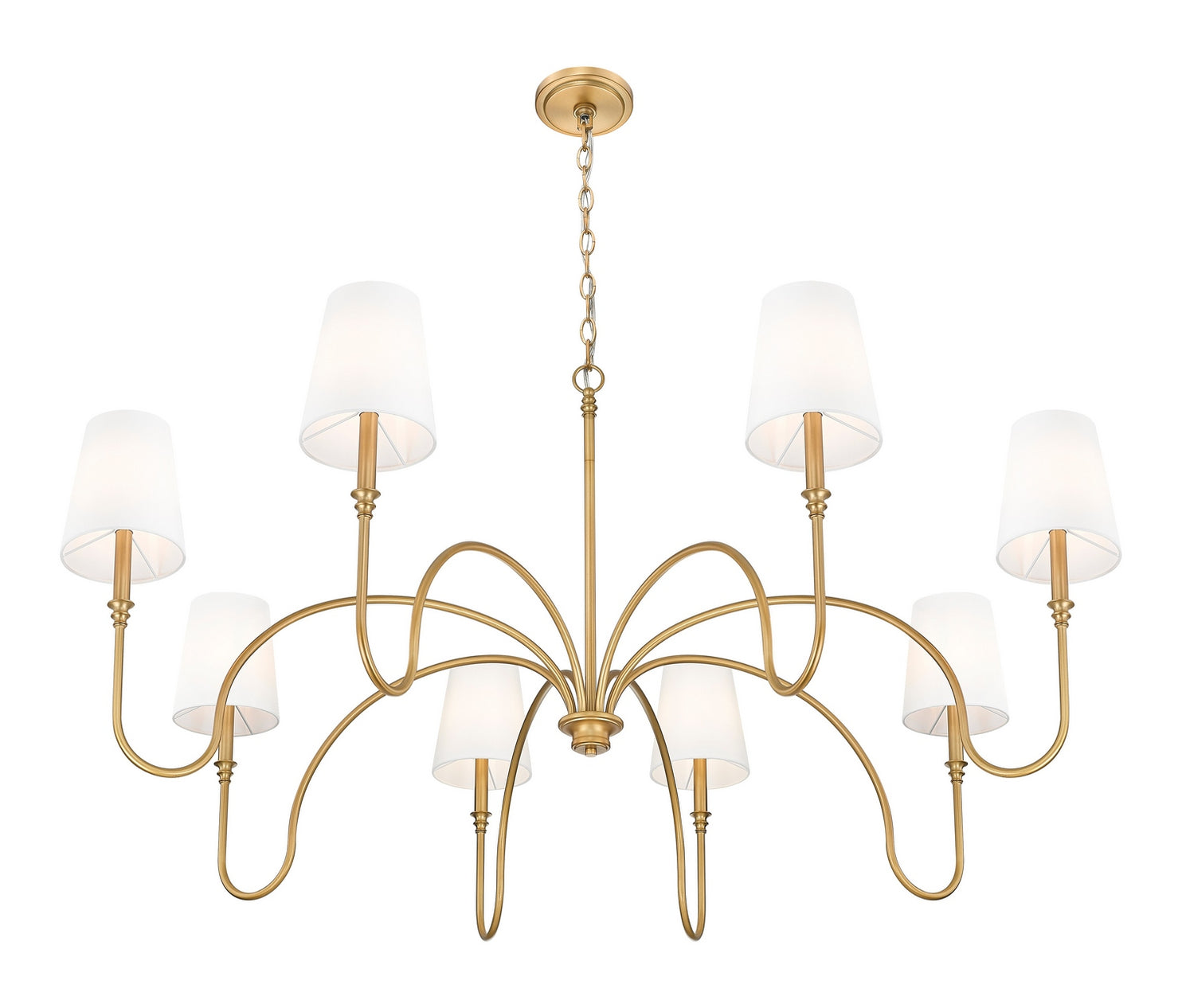 Z-Lite - 4505-8RB - Eight Light Chandelier - Jisele - Rubbed Brass