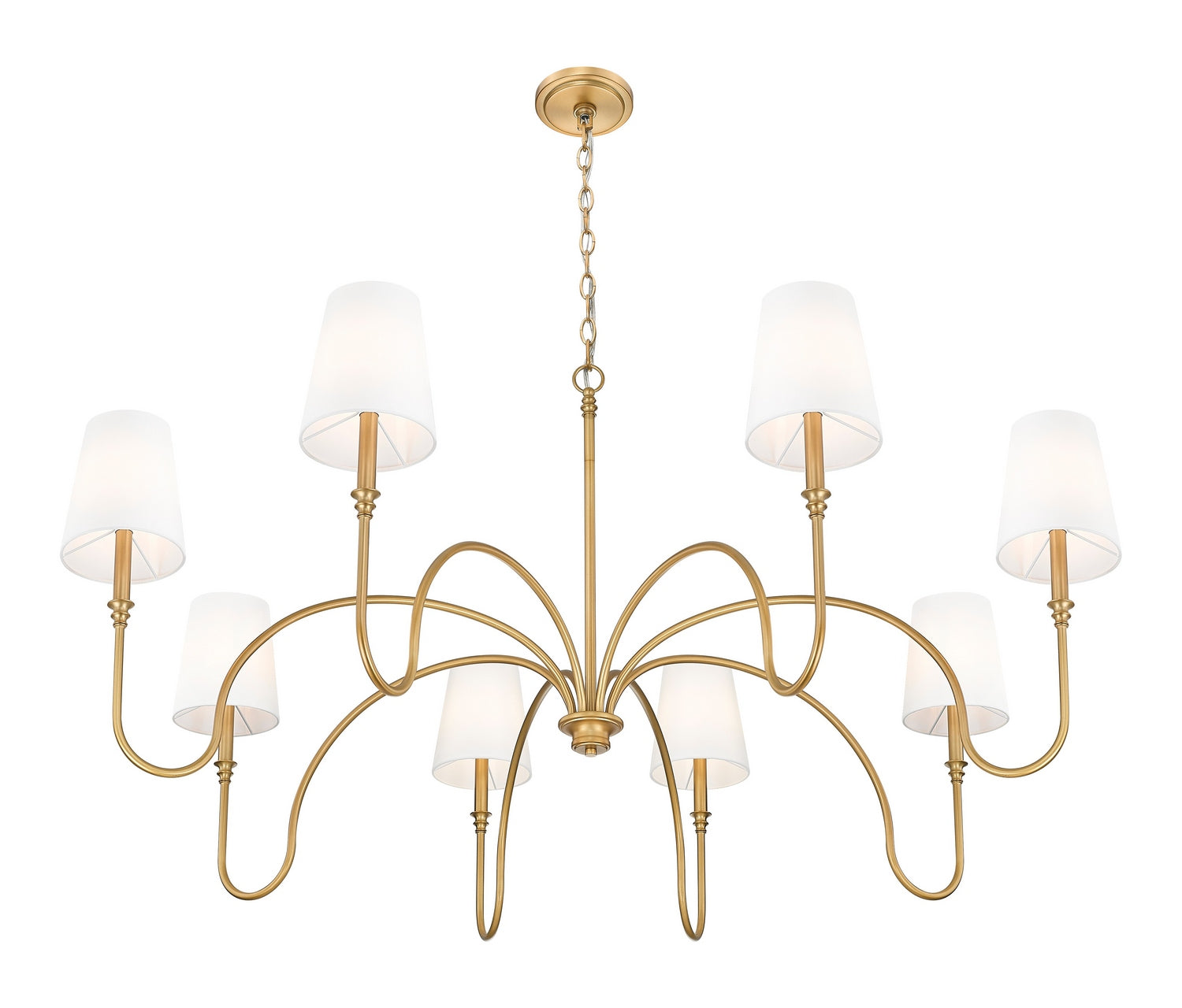 Z-Lite - 4505-8RB - Eight Light Chandelier - Jisele - Rubbed Brass