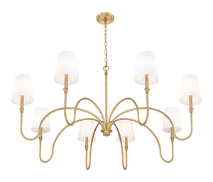 Z-Lite - 4505-8RB - Eight Light Chandelier - Jisele - Rubbed Brass