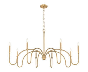 Z-Lite - 4505-8RB - Eight Light Chandelier - Jisele - Rubbed Brass