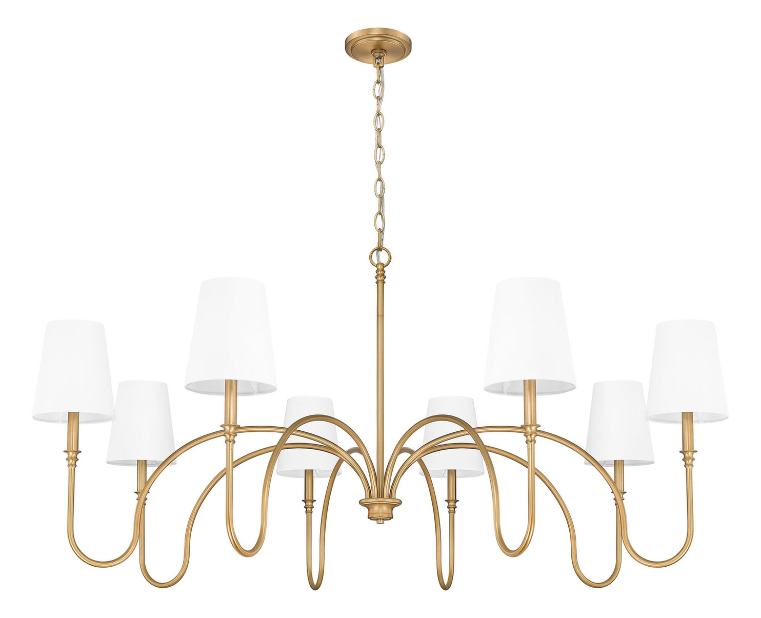 Z-Lite - 4505-8RB - Eight Light Chandelier - Jisele - Rubbed Brass