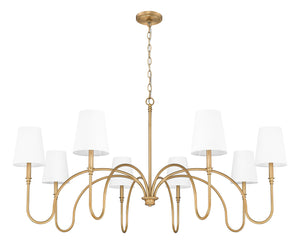 Z-Lite - 4505-8RB - Eight Light Chandelier - Jisele - Rubbed Brass
