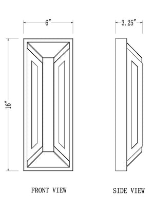 Z-Lite - 5028M-BK-LED - LED Outdoor Wall Mount - Banff - Sand Black