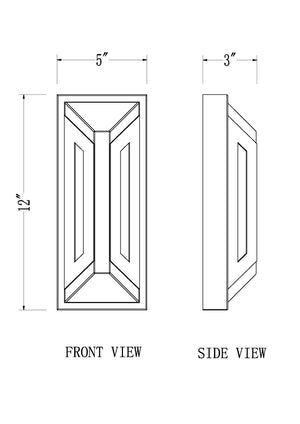 Z-Lite - 5028S-BK-LED - LED Outdoor Wall Mount - Banff - Sand Black