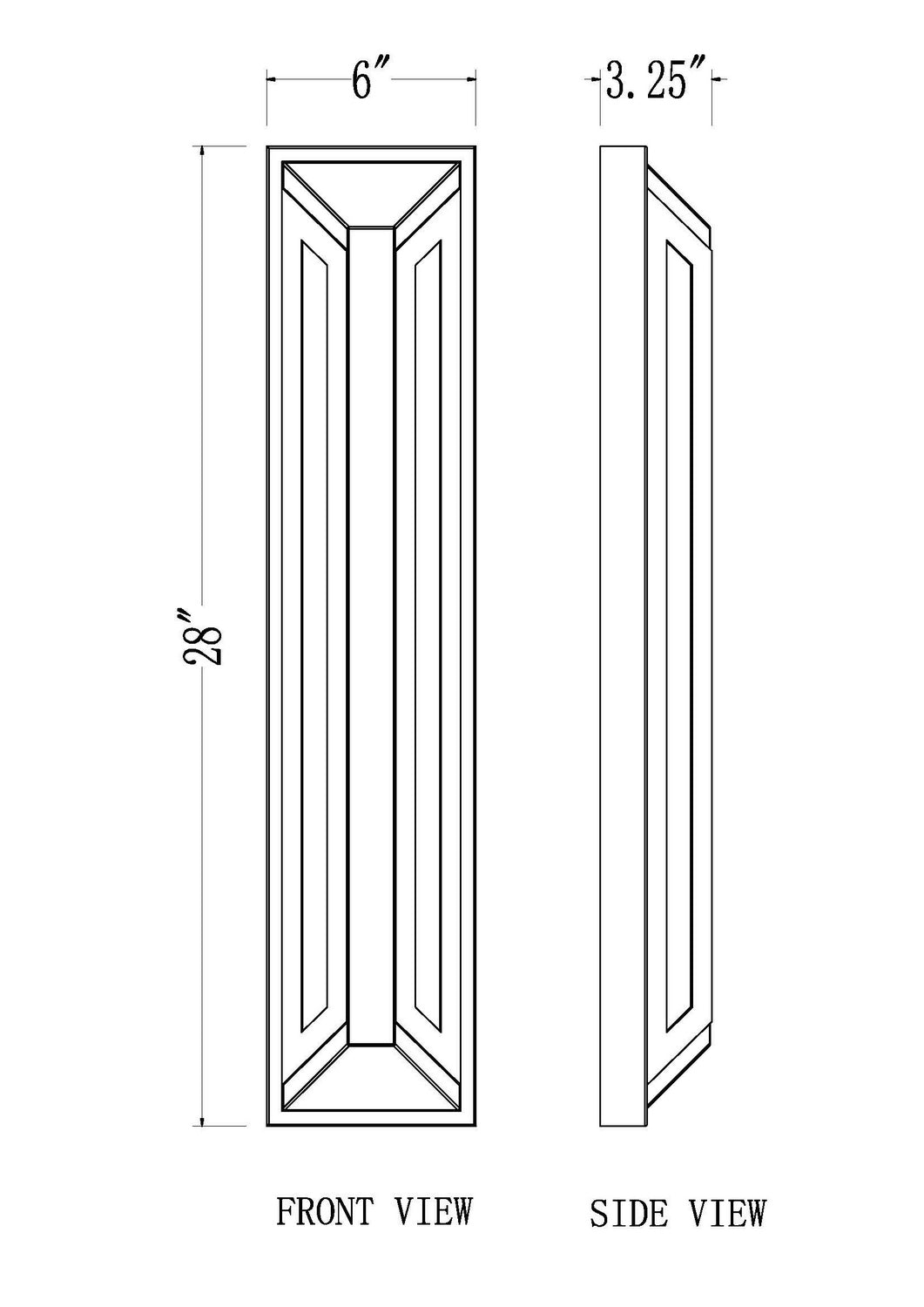 Z-Lite - 5028XL-BK-LED - LED Outdoor Wall Mount - Banff - Sand Black