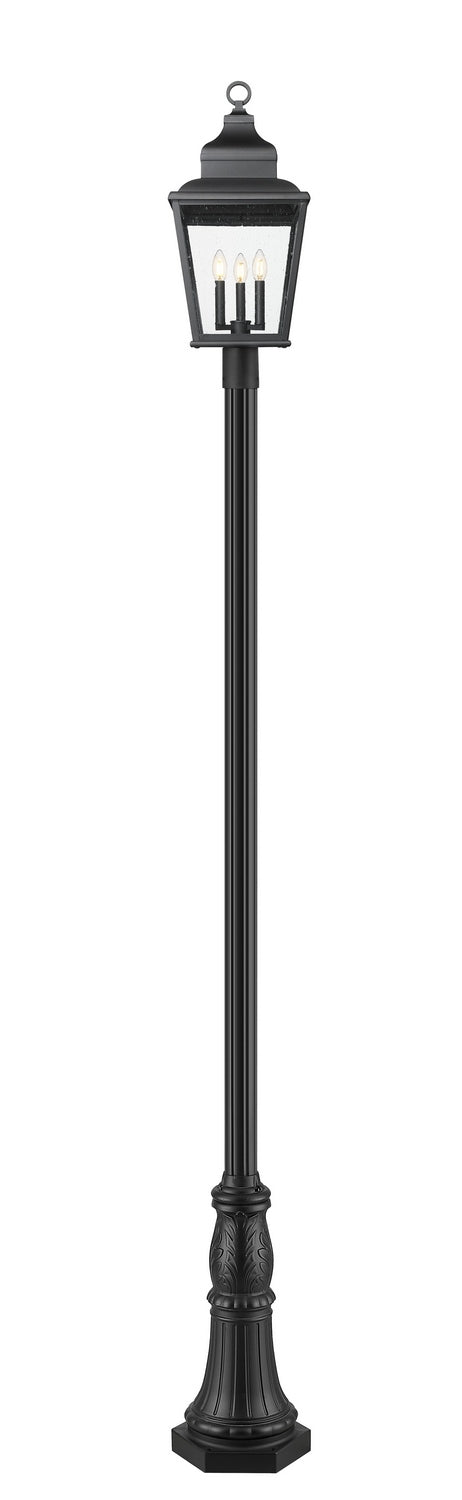 Z-Lite - 5029PHBR-518P-BK - Three Light Outdoor Post Mount - Raphael - Sand Black
