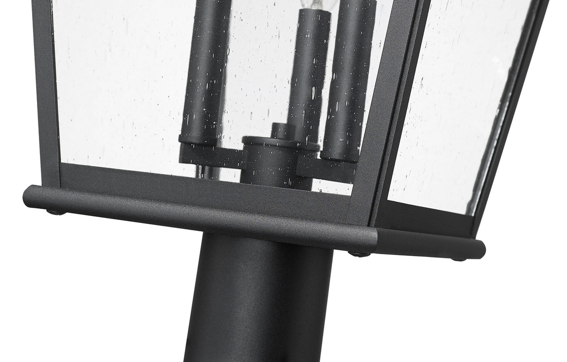 Z-Lite - 5029PHBR-518P-BK - Three Light Outdoor Post Mount - Raphael - Sand Black