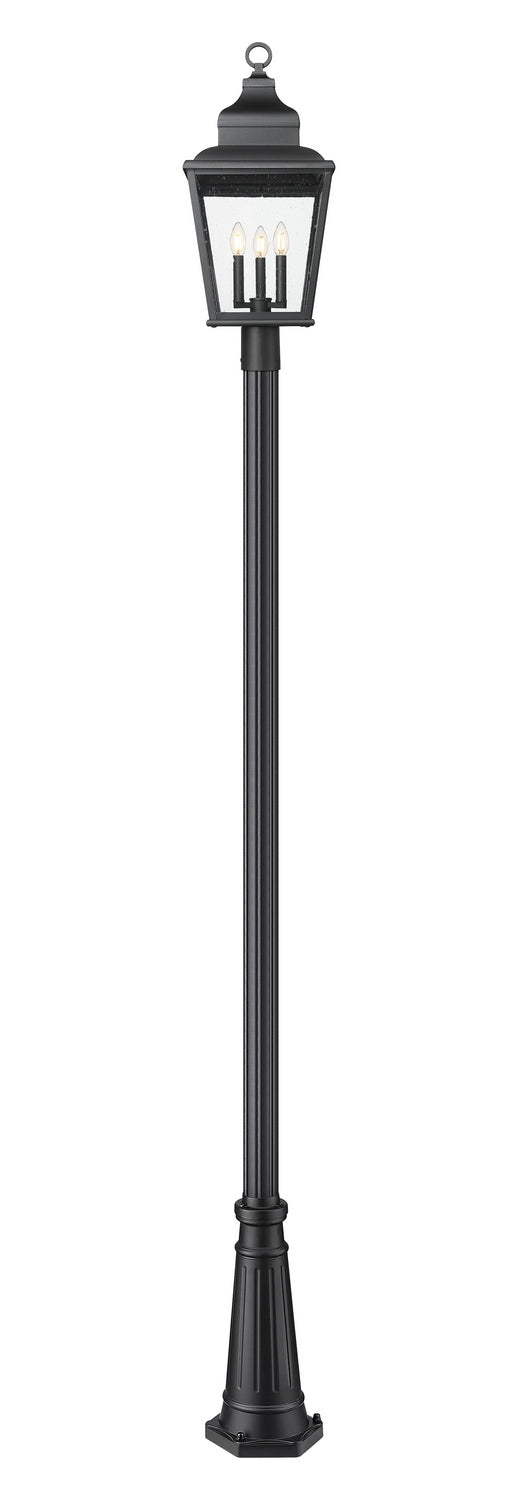 Z-Lite - 5029PHBR-519P-BK - Three Light Outdoor Post Mount - Raphael - Sand Black