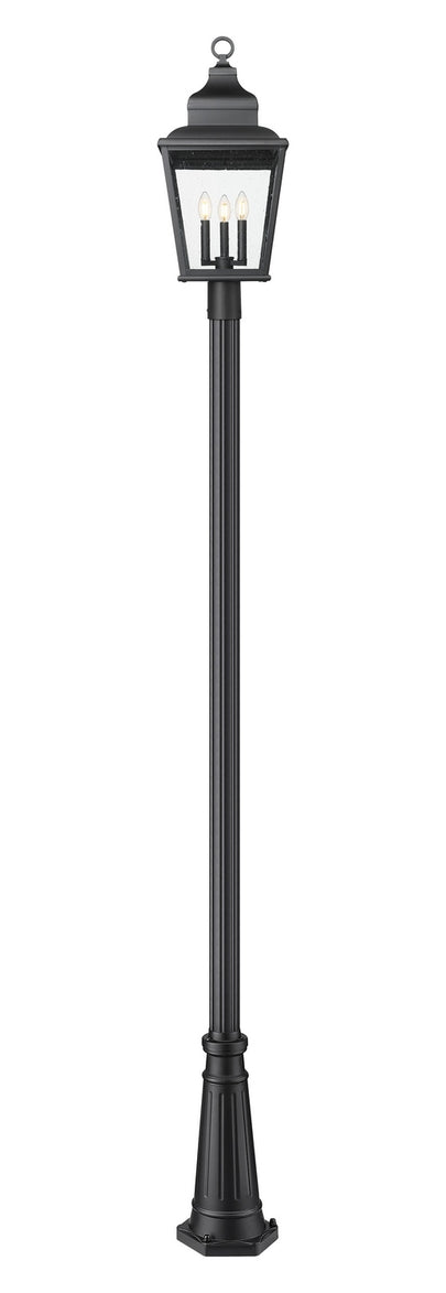 Z-Lite - 5029PHBR-519P-BK - Three Light Outdoor Post Mount - Raphael - Sand Black
