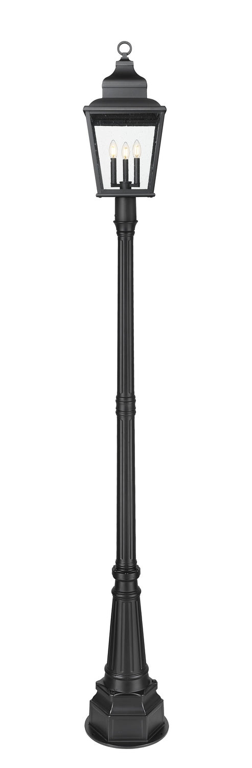 Z-Lite - 5029PHBR-564P-BK - Three Light Outdoor Post Mount - Raphael - Sand Black