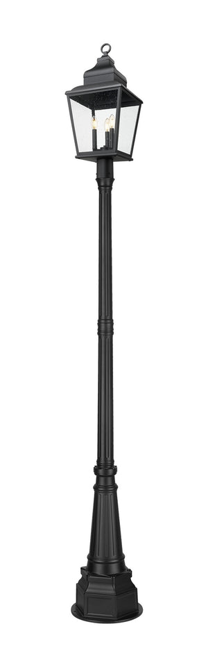 Z-Lite - 5029PHBR-564P-BK - Three Light Outdoor Post Mount - Raphael - Sand Black