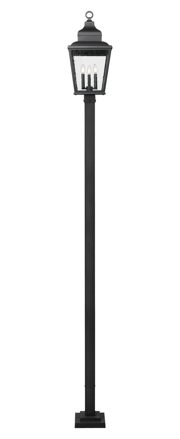 Z-Lite - 5029PHBS-536P-BK - Three Light Outdoor Post Mount - Raphael - Sand Black