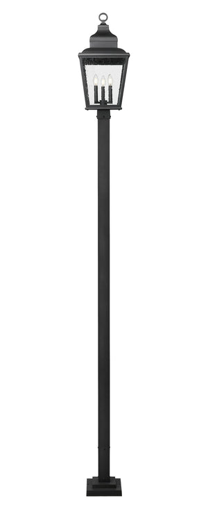 Z-Lite - 5029PHBS-536P-BK - Three Light Outdoor Post Mount - Raphael - Sand Black