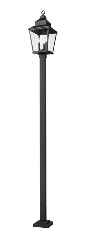 Z-Lite - 5029PHBS-536P-BK - Three Light Outdoor Post Mount - Raphael - Sand Black