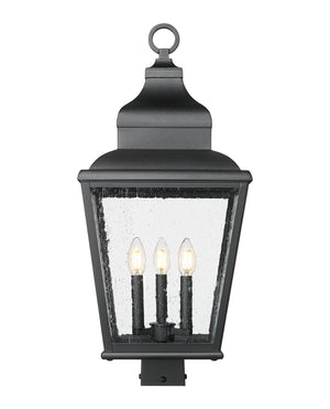 Z-Lite - 5029PHBS-BK - Three Light Outdoor Post Mount - Raphael - Sand Black