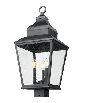 Z-Lite - 5029PHBS-BK - Three Light Outdoor Post Mount - Raphael - Sand Black