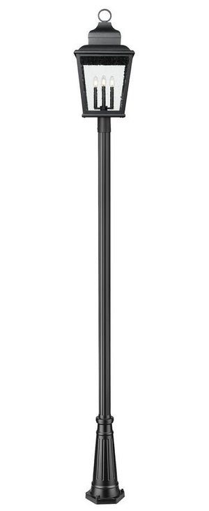 Z-Lite - 5029PHXLR-5011P-BK - Four Light Outdoor Post Mount - Raphael - Sand Black