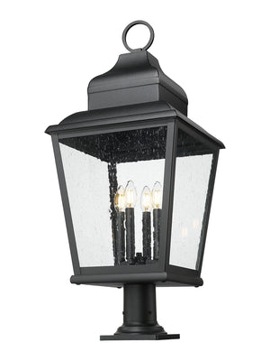 Z-Lite - 5029PHXLR-533PM-BK - Four Light Outdoor Pier Mount - Raphael - Sand Black