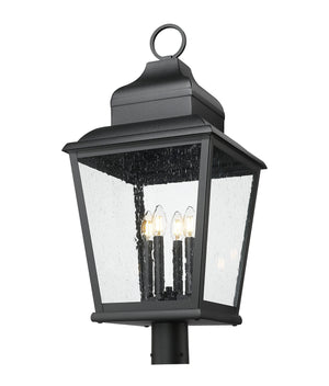 Z-Lite - 5029PHXLR-BK - Four Light Outdoor Post Mount - Raphael - Sand Black