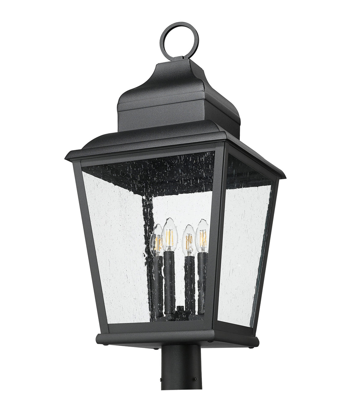 Z-Lite - 5029PHXLR-BK - Four Light Outdoor Post Mount - Raphael - Sand Black