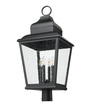 Z-Lite - 5029PHXLR-BK - Four Light Outdoor Post Mount - Raphael - Sand Black
