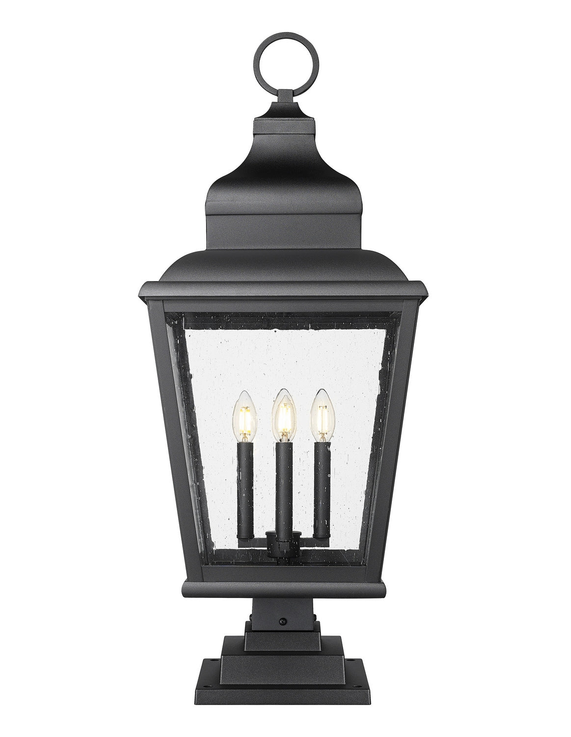 Z-Lite - 5029PHXLS-LSQPM-BK - Four Light Outdoor Pier Mount - Raphael - Sand Black