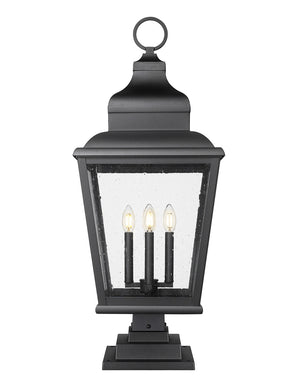 Z-Lite - 5029PHXLS-LSQPM-BK - Four Light Outdoor Pier Mount - Raphael - Sand Black