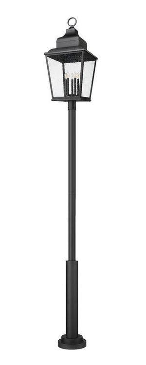 Z-Lite - 5029PHXXLR-5010P-BK - Five Light Outdoor Post Mount - Raphael - Sand Black