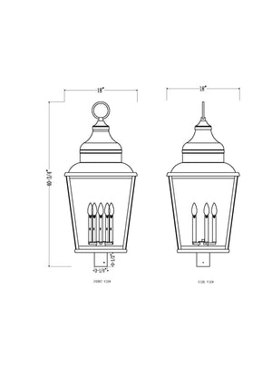 Z-Lite - 5029PHXXLR-BK - Five Light Outdoor Post Mount - Raphael - Sand Black