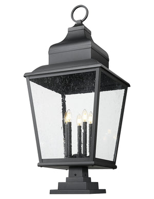 Z-Lite - 5029PHXXLS-LSQPM-BK - Five Light Outdoor Pier Mount - Raphael - Sand Black